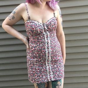 Zara floral summer mini bodycon dress